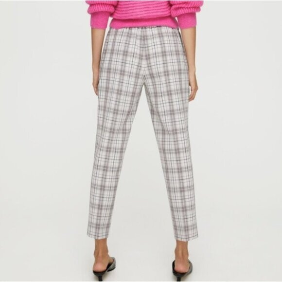 Aritzia Wilfred plaid tartan Darontal Pant - Picture 1 of 9